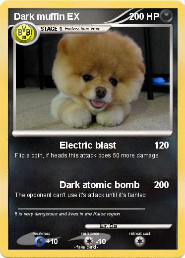 Pokemon Dark muffin EX