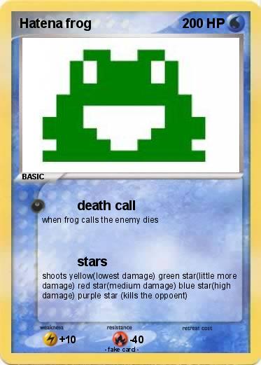 Pokemon Hatena frog