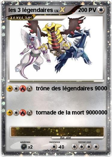 Pokemon les 3 légendaires