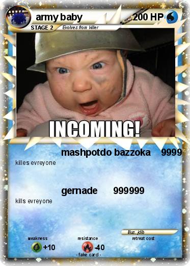 Pokemon army baby