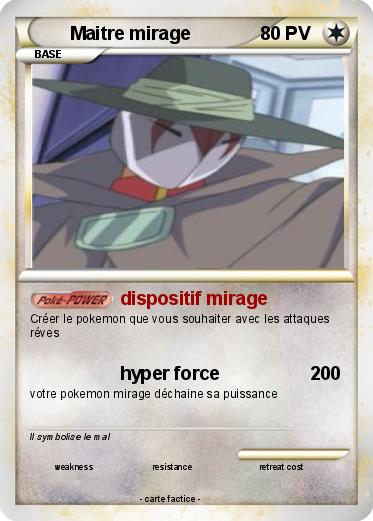 Pokemon Maitre mirage