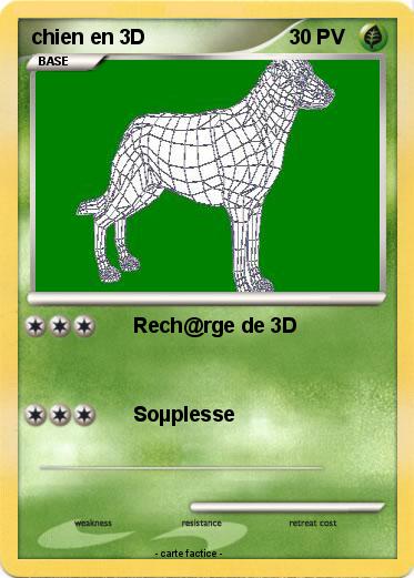 Pokemon chien en 3D