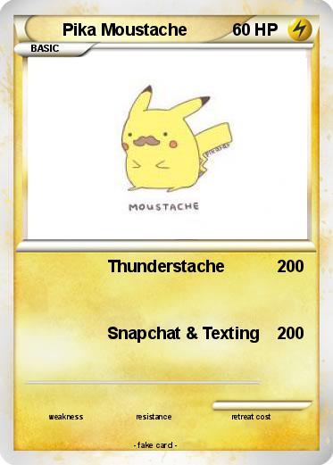 Pokemon Pika Moustache