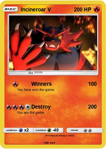 Pokemon Incineroar V