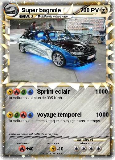 Pokemon Super bagnole