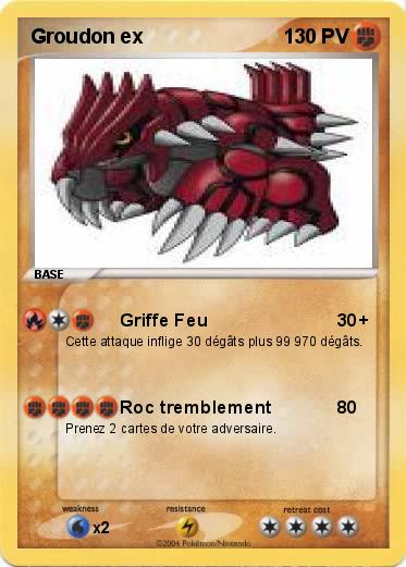 Pokemon Groudon ex