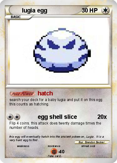 Pokemon lugia egg