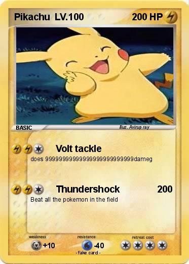 Pokemon Pikachu  LV.100
