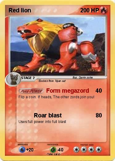 Pokemon Red lion