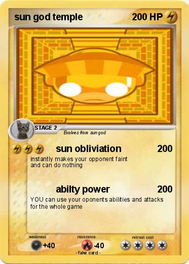Pokemon sun god temple