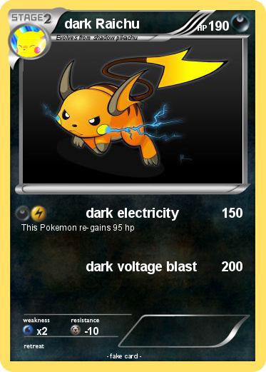 Pokemon dark Raichu