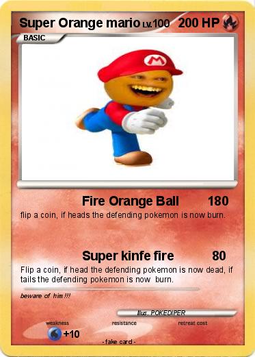 Pokemon Super Orange mario