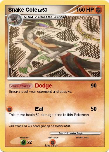 Pokemon Snake Cole