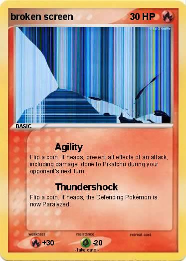 Pokemon broken screen