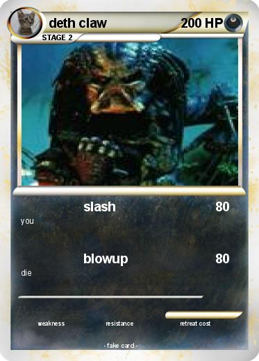 Pokemon deth claw
