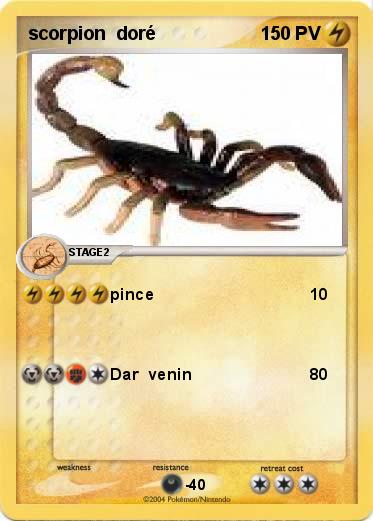 Pokemon scorpion  doré