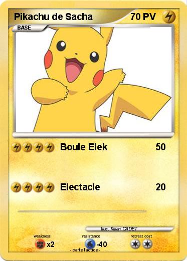 Pokemon Pikachu de Sacha