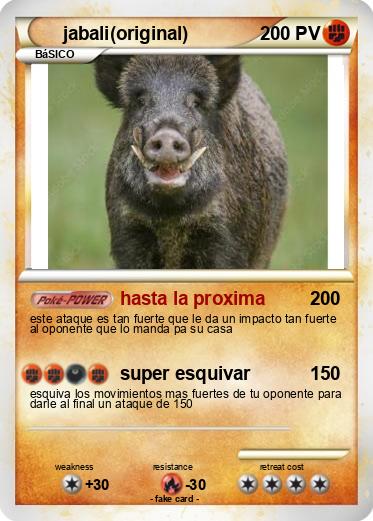 Pokemon jabali(original)