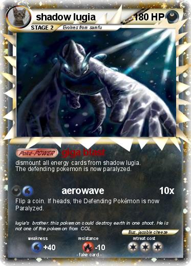 Pokemon shadow lugia