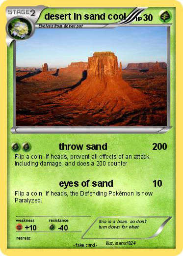 Pokemon desert in sand cool