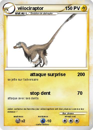 Pokemon vélociraptor