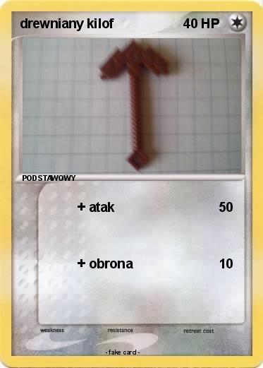 Pokemon drewniany kilof