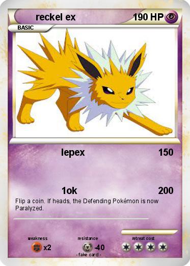 Pokemon reckel ex