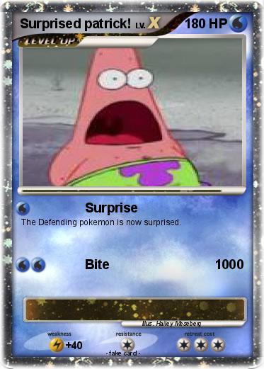 Pokemon Surprised patrick!
