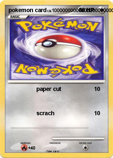 Pokemon pokemon card