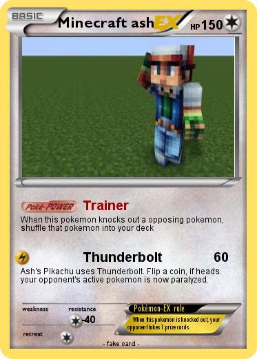 Pokemon Minecraft ash