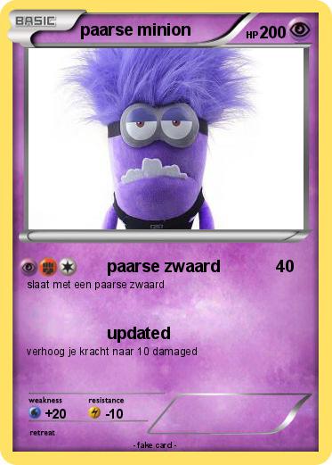 Pokemon paarse minion