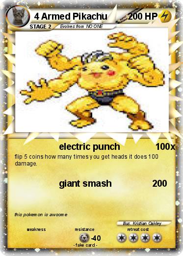 Pokemon 4 Armed Pikachu