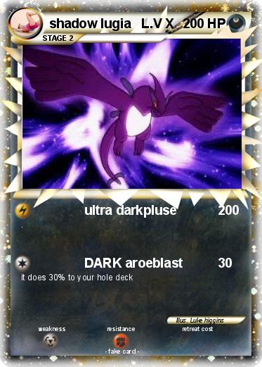 Pokemon shadow lugia   L.V X