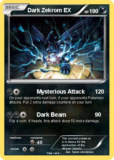 Pokemon Dark Zekrom EX