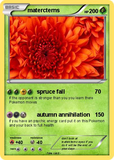 Pokemon matercterns