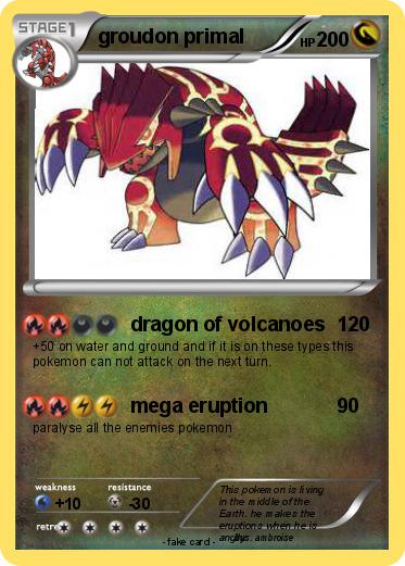 Pokemon groudon primal