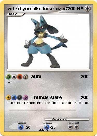 Pokemon vote if you lilke lucarioz