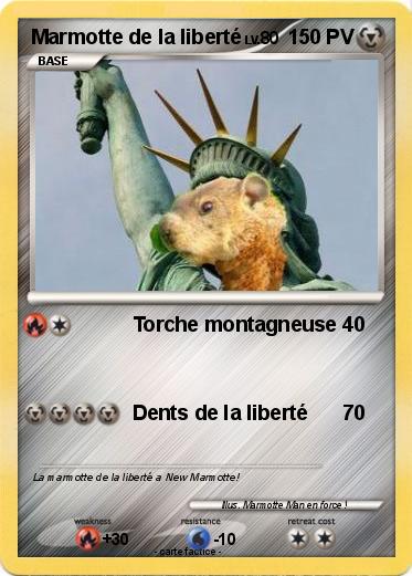 Pokemon Marmotte de la liberté