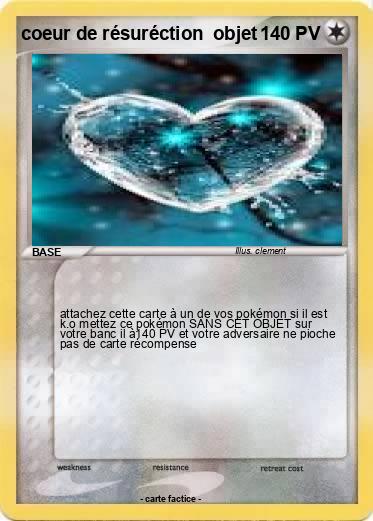 Pokemon coeur de résuréction  objet