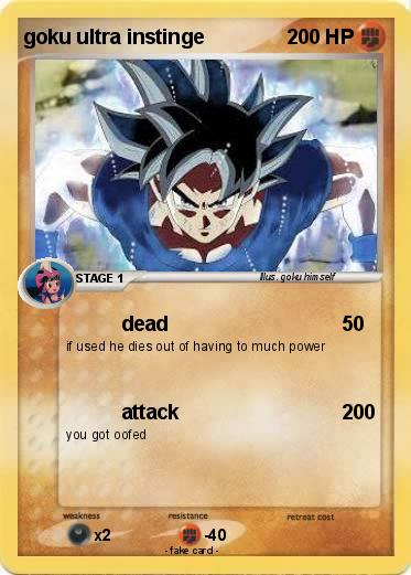 Pokemon goku ultra instinge