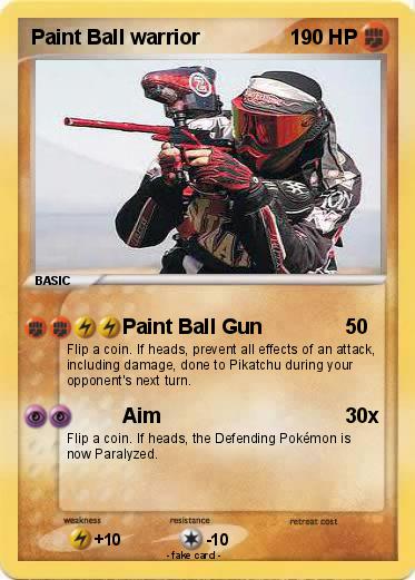 Pokemon Paint Ball warrior