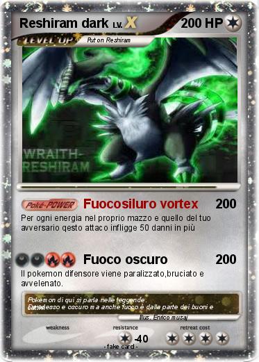 Pokemon Reshiram dark