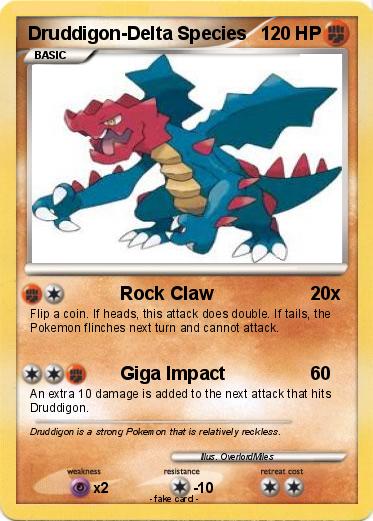Pokemon Druddigon-Delta Species