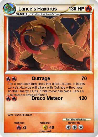 Pokemon Lance's Haxorus