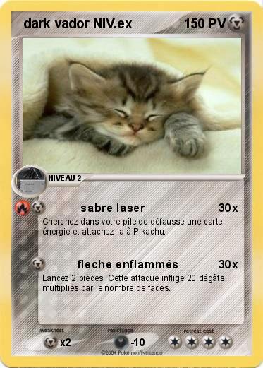 Pokemon  dark vador NIV.ex