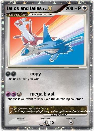 Pokemon latios and latias