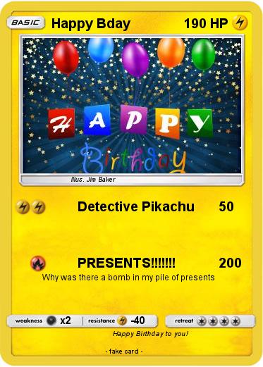Pokemon Happy Bday