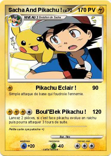 Pokemon Sacha And Pikachu !
