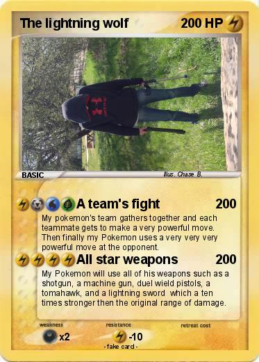 Pokemon The lightning wolf