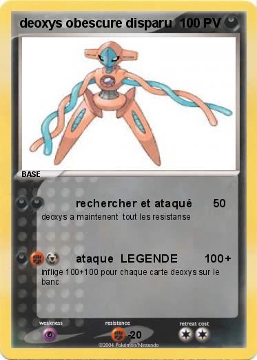 Pokemon deoxys obescure disparu